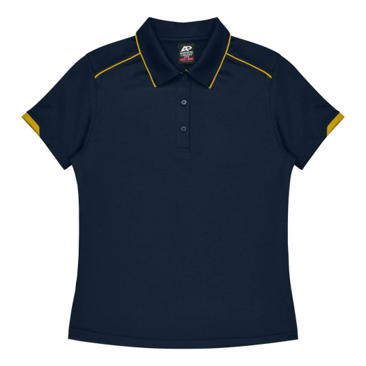 Hamilton Womens Polos Navy Gold